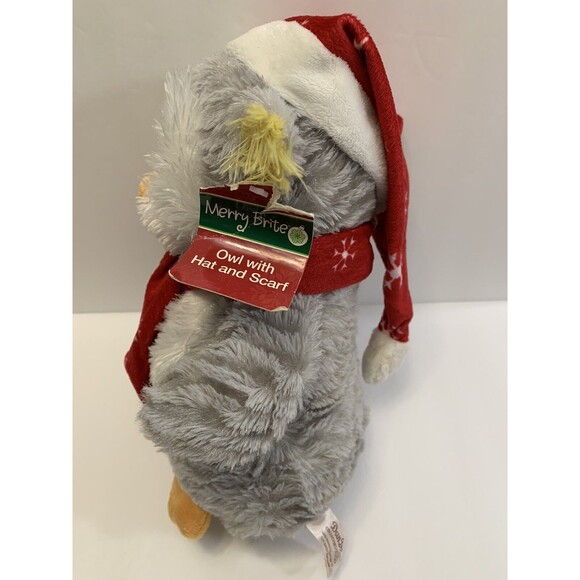 Dan Dee Owl Plush Snowflake Hat And Scarf Merry Brite Stuffed Animal Toy 8 Inch - Picture 3 of 11